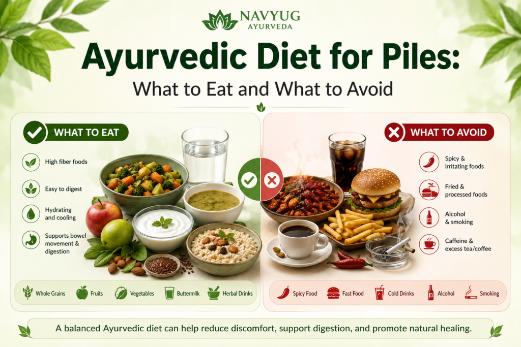 Ayurvedic diet for piles