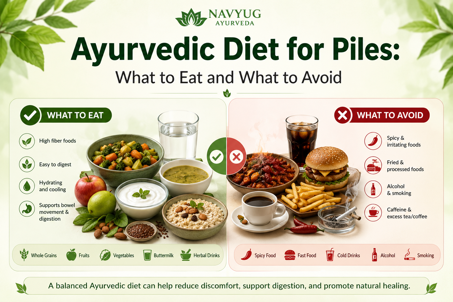 Ayurvedic diet for piles