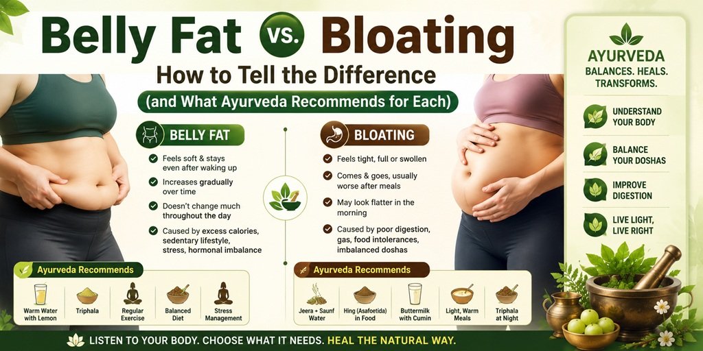 Belly Fat vs Bloating